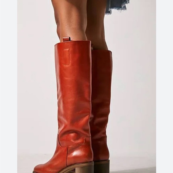 Free people leather boots size 6 - Picture 2 of 9